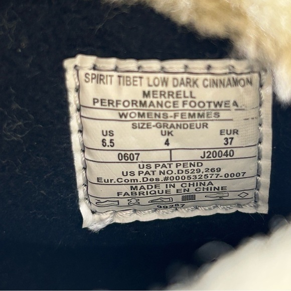 Merrell Spirit Tibet Low Dark Cinnamon Fur Insulated Winter Boot Womens Size 6.5 - Picture 9 of 10